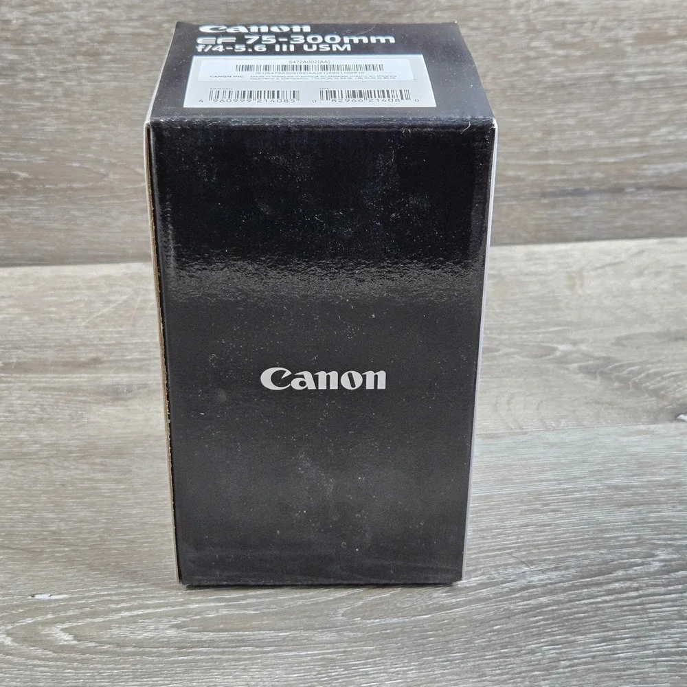 Canon EF 75-300mm f/4-5.6 III Telephoto Zoom Lens for DSLR Camera OB Tested